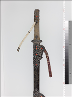 Kara-tachi| sword with gilded silver fittings and inlay. - Shosoin