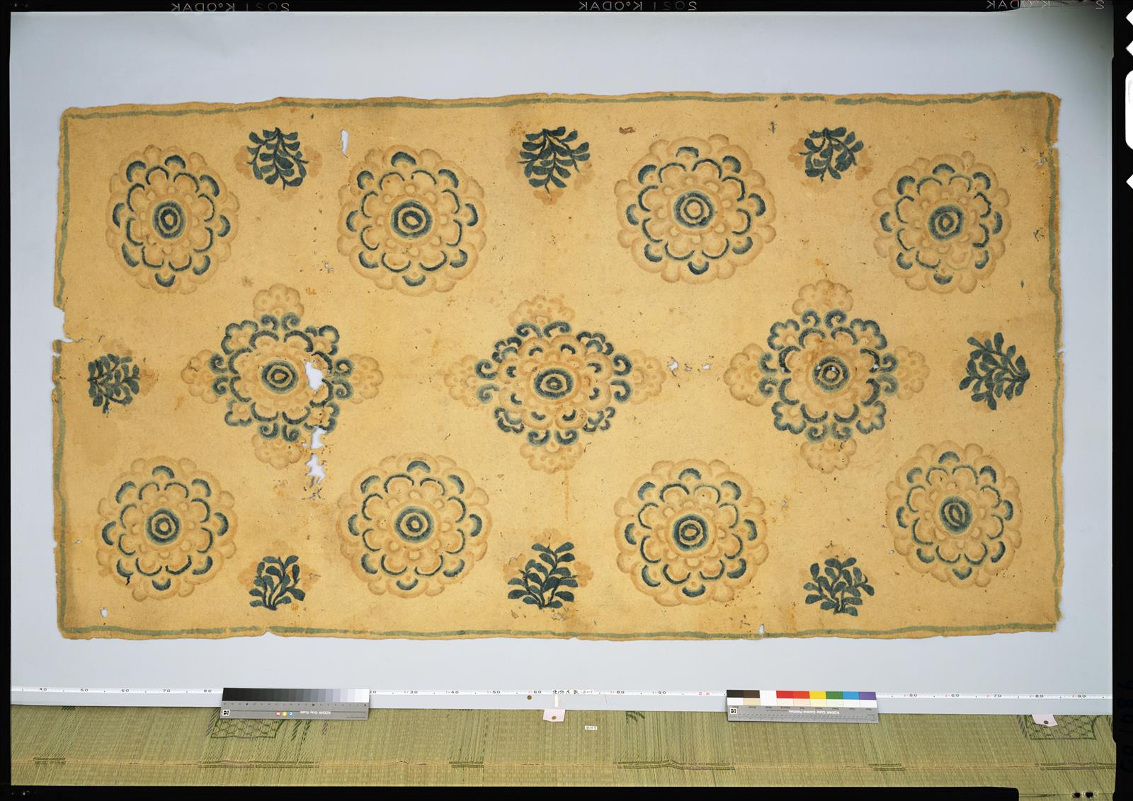 Felt rug with floral designs, No. 11. - Shosoin
