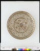 円鏡 鳥獣花背 第7号 - 正倉院