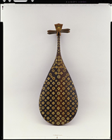 紫檀木画槽琵琶 第3号 - 正倉院