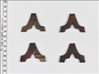 新羅琴 金泥絵木形 琴柱 - 正倉院