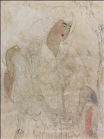 鳥毛立女屏風 第2扇 - 正倉院