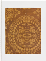 紫地狩猟文錦 第12号（東大寺屏風1-5） - 正倉院